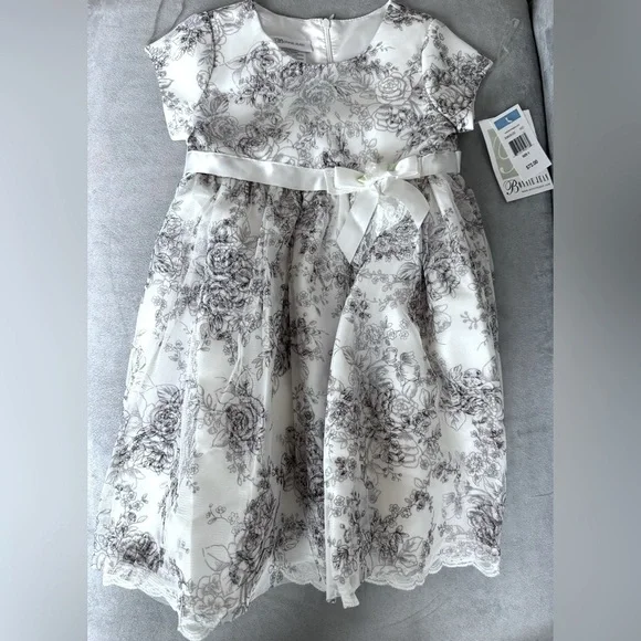 NWT Floral Victorian Dress Bonnie Jean Size 5 - Picture 2 of 6